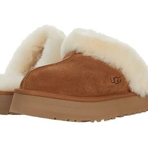 UGG Disquette Platform Slippers in Chestnut